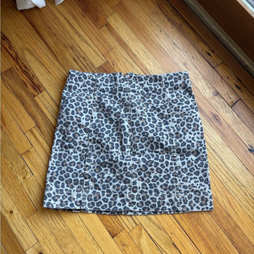 Leopard Print Skirt